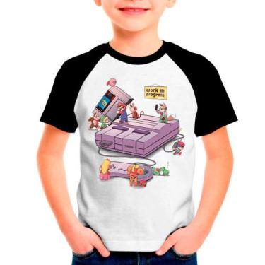 Imagem de Camiseta SUPER NINTENDO Games Jogos Moda Infantil Roupa Criança 01 - D