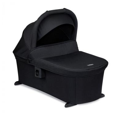 Imagem de Berço portátil Britax Zinnia preto para carrinhos compatíveis, com dossel UPF 50+ e colchão SafeWash, até 9 kg