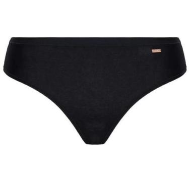 Imagem de Calcinha Biquíni Loba 40353-001 Clássica em Algodão, Preto, GG/EG