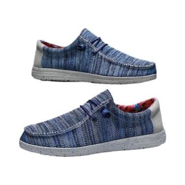 Imagem de Tênis Masculinos De Lona Leves E Respiráveis Em Tamanho Grande Para Ca