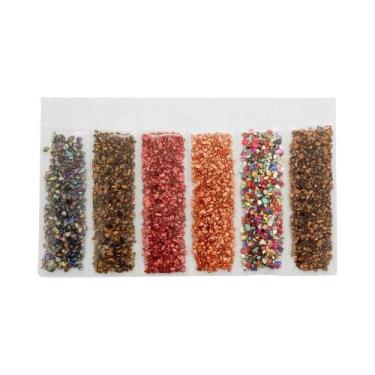 Imagem de Resina Epóxi UV Cristal Para Preenchimentos, Pedras De Vidro Quebradas