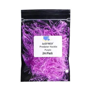 Imagem de Pacote De 2M De Material De Chenille Predator Hackle De Face Única Par