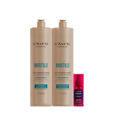 Imagem de Kit Lowell Extrato de Mirtilo Trio Salon Óleo Magico (3 Produtos)