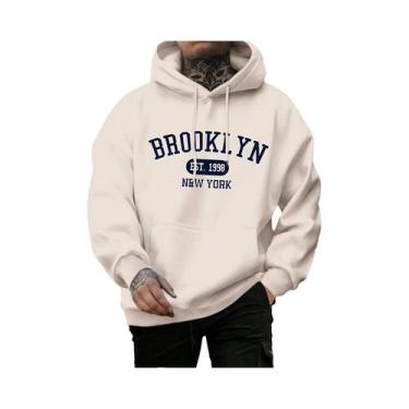 Imagem de Moletom Masculino Oversize Com Estampa Brooklyn Est 1998 Nova York, Es