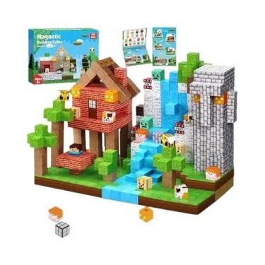 Imagem de Blocos De Construção Magnéticos Para Crianças, Brinquedos DIY STEM, Cu