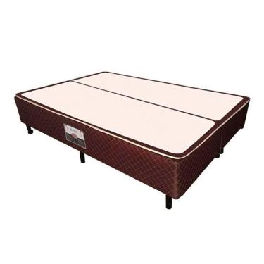 Imagem de Cama Box Base Universal Queen Poli Tecido Brown (158x198x27) - Castor