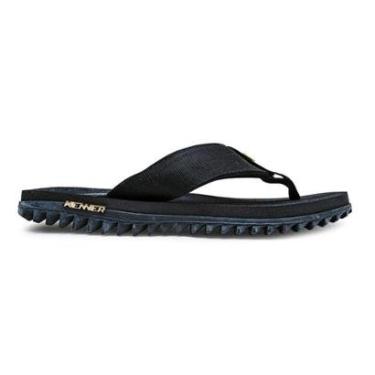 Imagem de Chinelo Dedo Kenner Kivah Fluminense Preto e Branco Masculino KENNER-Masculino