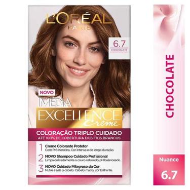 Imagem de Tintura L'Oreal Imedia Excellence Creme Nº 6.7 Chocolate Puro - LOREAL