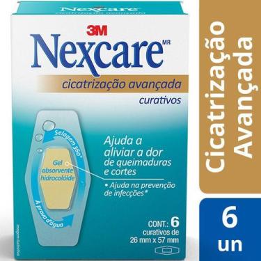 Imagem de Curativo Nexcare Cicatrização Avançada com 6 Unidades 3M - 3 M