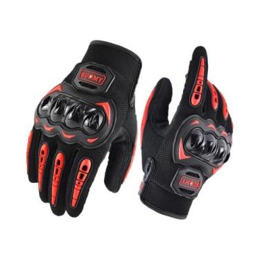 Imagem de Luvas De Motocicleta De Verão Com Tela Sensível Ao Toque, Dedos Comple