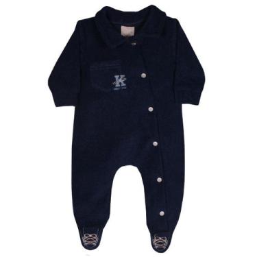 Imagem de Macacão Longo Plush Buckle Bebê Menino Inverno Katita 161 -, Azul mari