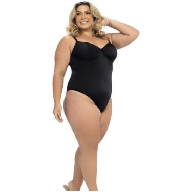 Imagem de Maiô Firmador Plus Meia Taça Banho de Mar - Dilady, Preto, 48