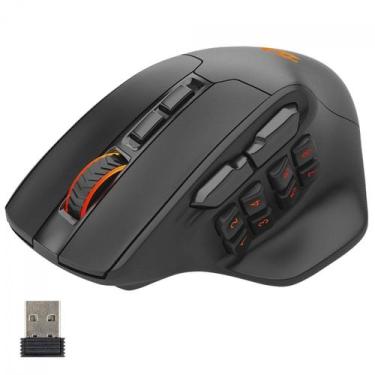 Imagem de Mouse gamer redragon aatrox pro, rgb, wireless, 26000 dpi, 15 botões p