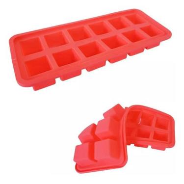 Imagem de Forma Gelo Chocolate Sabonetes Silicone 12 Cubos Kehome