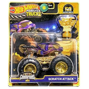 Imagem de Hot Wheels Monster Trucks Bigfoot 50Th Sortidos Mattel 1/64, Scratch a