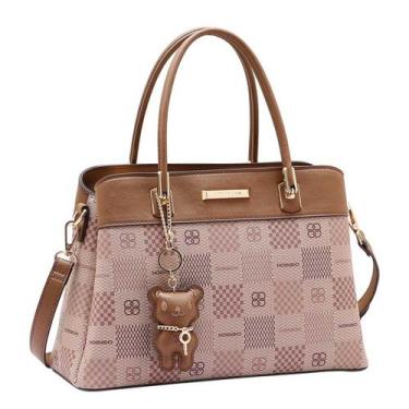 Imagem de Bolsa Feminina Moderna Transversal Ursinho Estilo Chenson, Natural, UN