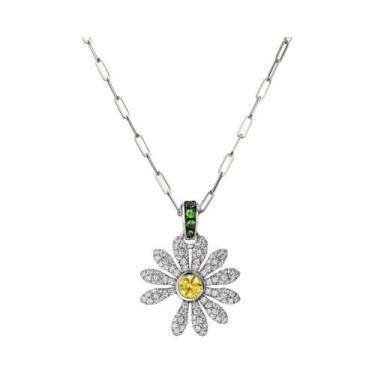 Imagem de Colar Estilo Kpop G-DRAGON Com Incrustação De Diamantes Daisy 2025 Nov