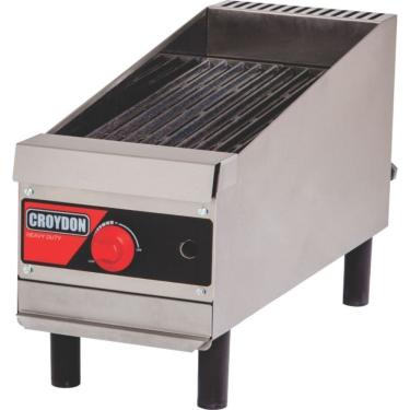 Imagem de Char Broiler a Gás CCP1 25x47CM com Pedra Cerâmica e Grelha de Ferro Fundido Inox Croydon