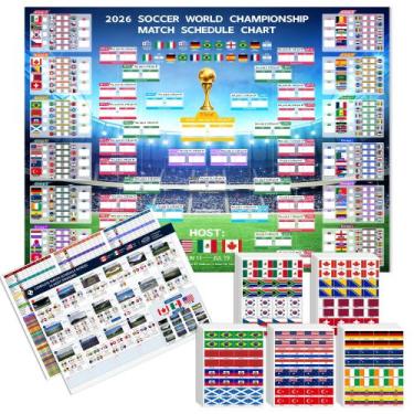 Imagem de Pôster Dysco Calendário do Torneio de Futebol 2026 109 x 81 cm