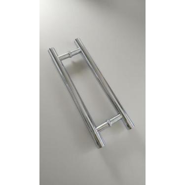 Imagem de Puxador Porta 40cm Inox Tubular H - Congratulations Store