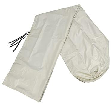 Imagem de Entatial Capa protetora retrátil, tecido Oxford, protetor de toldo retrátil, revestimento prateado para uso a longo prazo, acessório de toldo para uso ao ar livre (25430,521,6 cm)