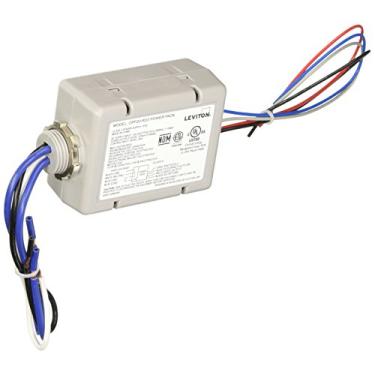 Imagem de Leviton OPP20-RD3 Pacote de energia super resistente de 20 Amp para sensores de ocupação, básico com entrada automática e entrada de fotocélula, cinza