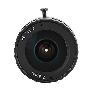 Imagem de Lente de câmera de 2,5 mm 3MP, lente CCTV fixa HD 2,5 mm 3MP F1.2 1/2.5 CS para câmera