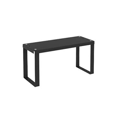 Imagem de Carrinho de cozinha preto organizador de cozinha empilhável robusto para armário de cozinha e cozinha, organizador de espaço para escritório, rack de vegetais de aço carbono para cozinhas (pequeno)