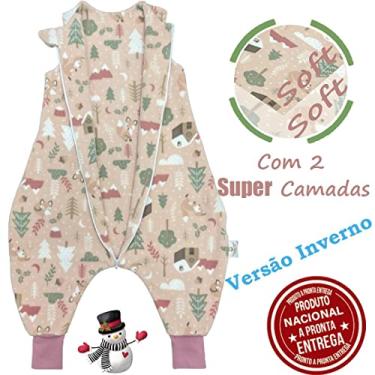 Imagem de saco de dormir infantil com pé inverno 3 a 4 anos joana