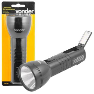 Lanterna Recarregável LED 80-100 lúmens Bateria Lítio LRV 100L Vonder