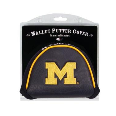 Imagem de Team Golf NCAA Michigan Wolverines Golf Mallet Putter Capa de taco de golfe Mallet Putter Capa, serve na maioria dos putters de marreta, Scotty Cameron, Daddy Long Legs, Taylormade, Odyssey, Titleist, Ping, Callaway