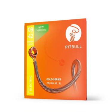 Imagem de Encordoamento de Guitarra Elétrica 09-42 SL (Tensão Super Leve) PITBULL Série Ouro