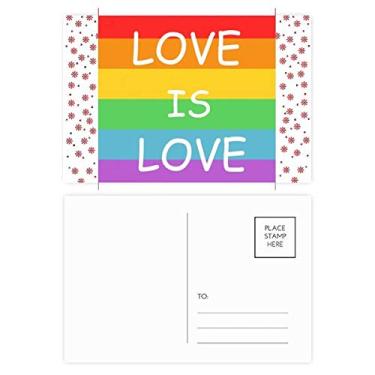 Imagem de Rainbow Gay Lésbica Transgênero LGBT Natal Flor Celebração Cartão postal Bênção