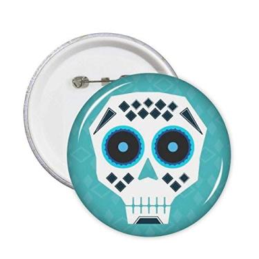 Imagem de Blue Eyes l Mexico Cultura Nacional Ilustração Alfinetes Emblema Botão Decoração Acessório 5pcs