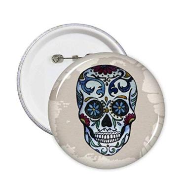 Imagem de Cinza l México Ilustração Cultura Nacional Alfinetes Emblema Botão Decoração Acessório 5pcs