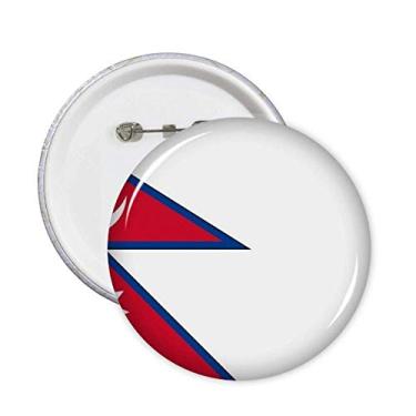 Imagem de Broche de bandeira nacional do Nepal, alfinetes de país da Ásia, botão de distintivo, decoração de acessório,