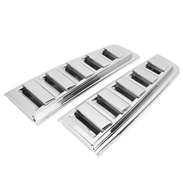 Imagem de 2 Peças Moldura de Acabamento de Luz Traseira de Carro, Galvanoplastia Brilhante Brilhante à Prova de Ferrugem Substituição para H2 2003-2009