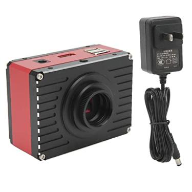 Imagem de Câmera de microscópio industrial USB 4K, câmera de microscópio de interface multimídia de alta definição profissional, plugue dos EUA 100-240 V