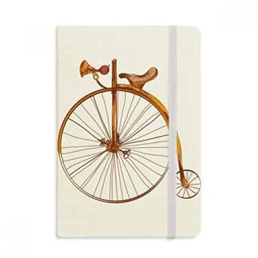 Imagem de Old Fashioned Caderno de bicicleta com rodas altas da Grã-Bretanha, capa dura oficial, diário clássico
