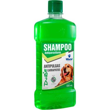 Imagem de Shampoo Antiparasitário World Veterinária Dug's Antipulgas e Carrapatos para Cães - 500 mL