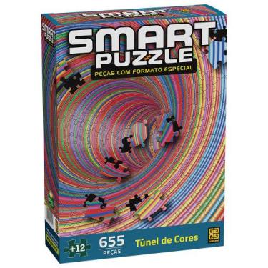 Imagem de Puzzle 655 Peças Smart Puzzle Túnel De Cores - Grow