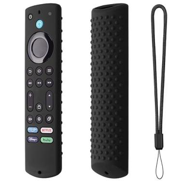 Imagem de Adequado para amazon tv omni series tv fire tv 4 capa protetora de silicone preto conjunto amazon tv series tv