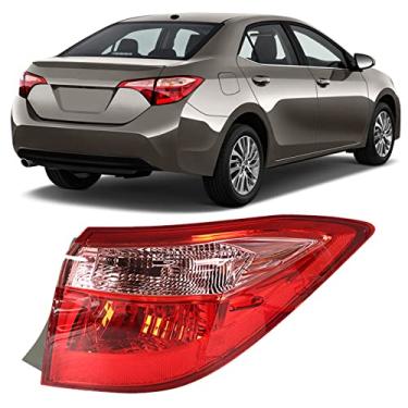 Imagem de Silscvtt Substituição da luz traseira externa do lado do passageiro para Toyota Corolla 2017-2019 Lâmpada traseira lado direito 8155002B00 TO2805130