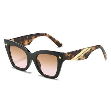 Imagem de Ã“culos de sol retângulo moda mulheres homens tons pequenos quadrados óculos de sol para feminino masculino verão viajando, preto rosa