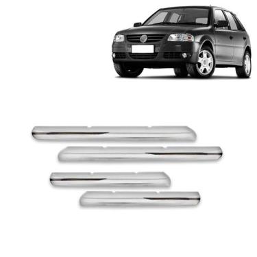 Imagem de Aplique Friso Grade Dianteira Gol 2005 a 2014 Parati Saveiro G4 Kit Cr