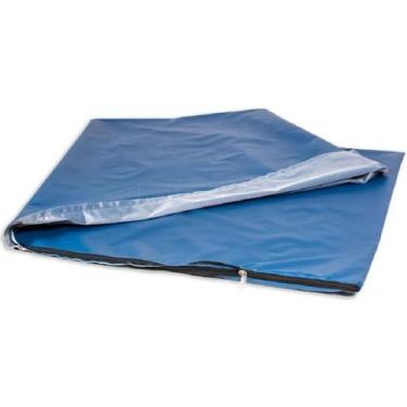 Imagem de Somente Capa De Colchonete Napa Zíper 120 X 60 X 4Mm Azul - Reichel Br