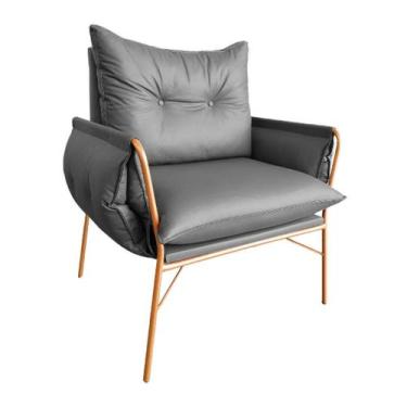 Imagem de Poltrona Cadeira - Sala de Jantar - Sala de Recepção - Corano - Estopa