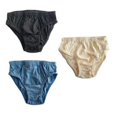 Imagem de Kit 3 cuecas criança 1100 p ao g kellynha, M