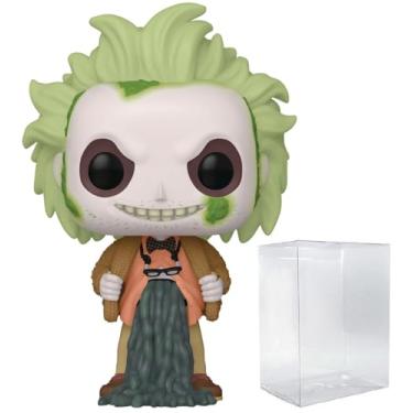 Imagem de POP Filmes: Beetlejuice Beetlejuice - Beetlejuice Edição Limitada Chase Funko Boneco de Vinil (Pacote com Caixa Protetora Compatível), Multicolorido, 9,5 cm