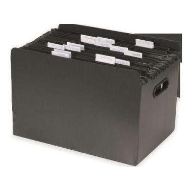 Imagem de Caixa Organizadora Plástica Com 10 Pastas Suspensas Polycart